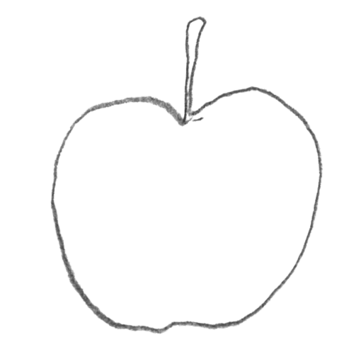 Illustration of an apple.