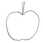 Illustration of an apple.