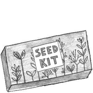 Illustration of a seed kit.