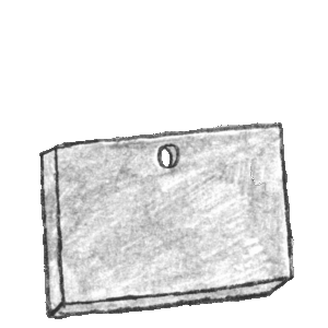 Illustration of a plain square slate.