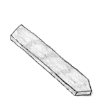 Illustration of a plain slate label.