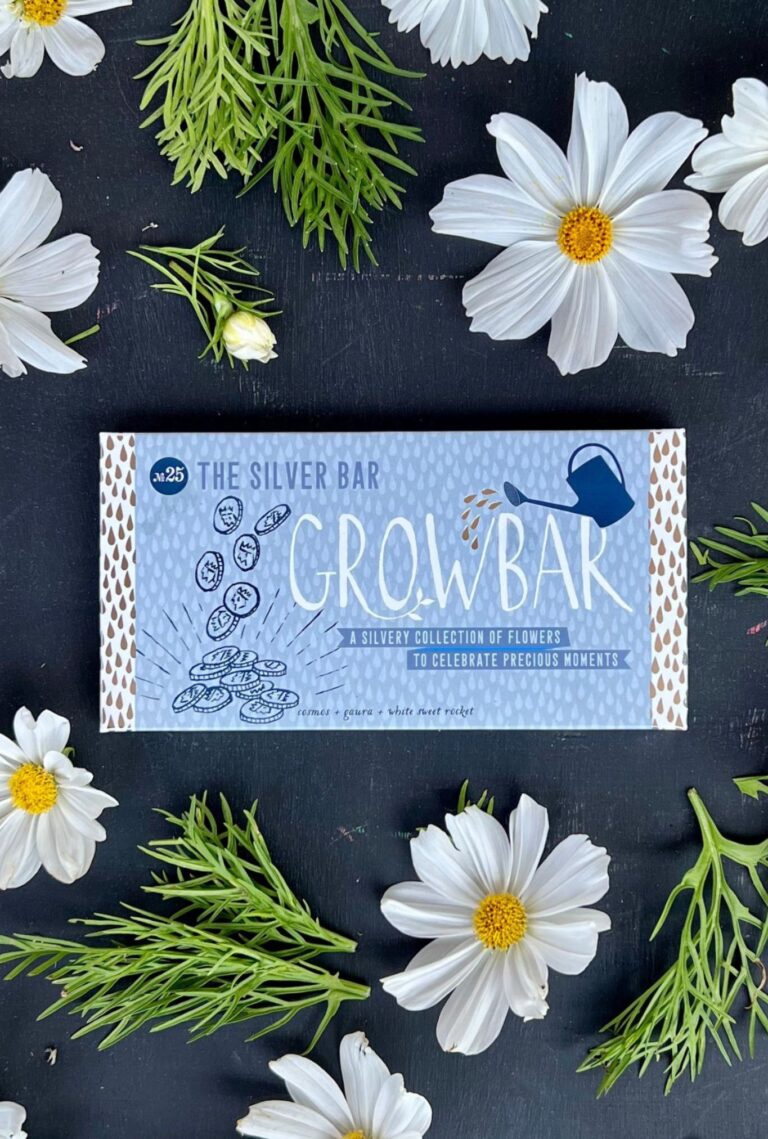 The Silver Growbar being shown with different plants and flowers from the bar.