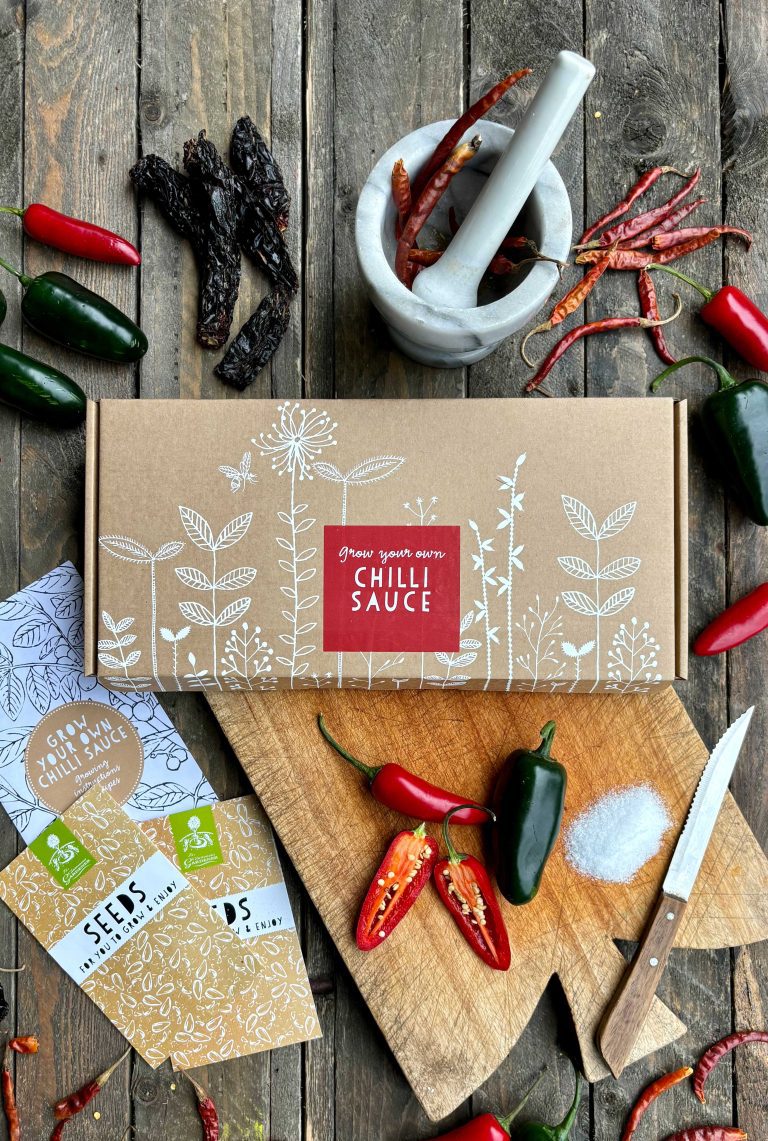 The perfect gift for chilli lovers! Includes dried chillies & seeds to grow at home - ideal for homemade hot sauce & fiery cooking. Free delivery included.