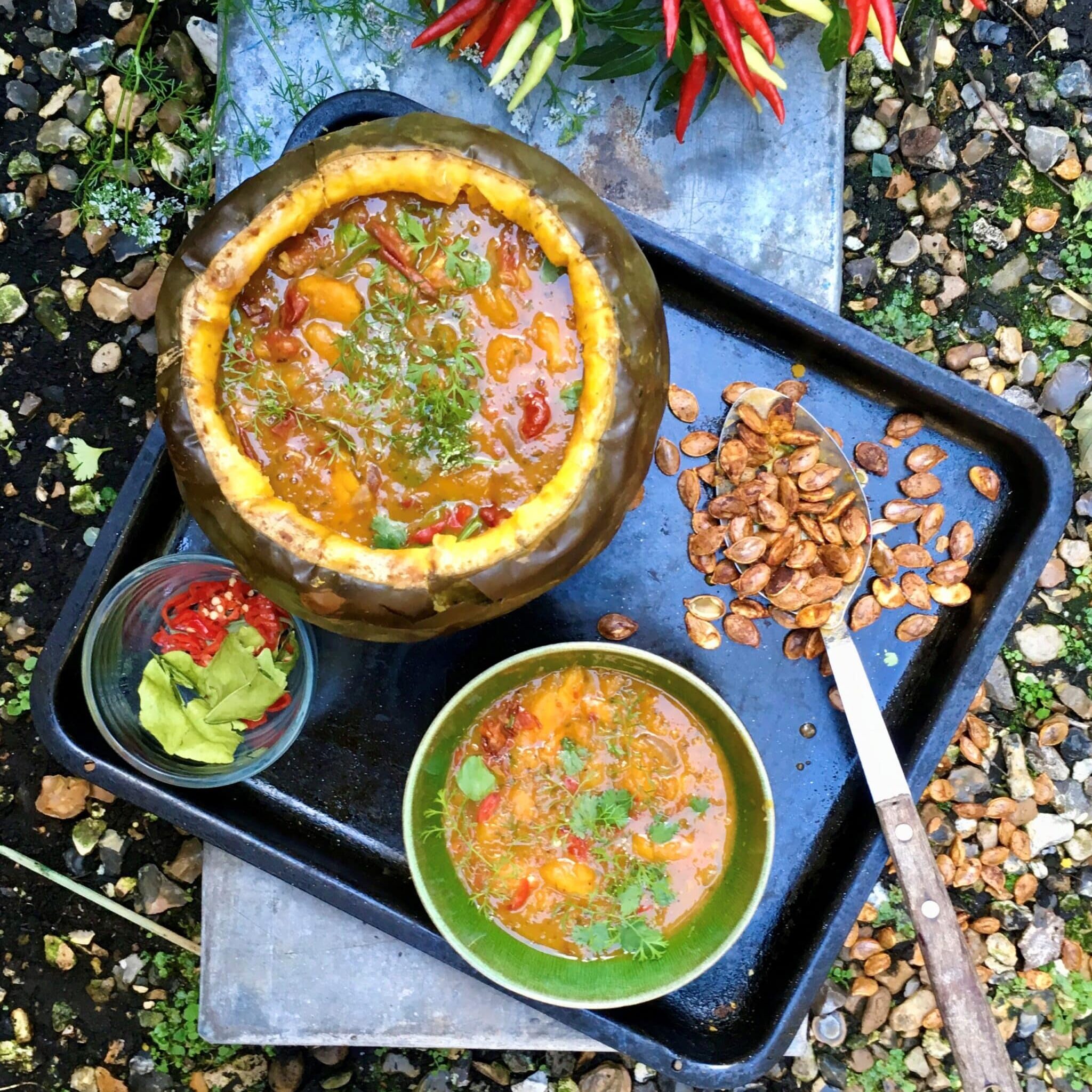 The Gluttonous Gardener Pumpkin Laksa Recipe